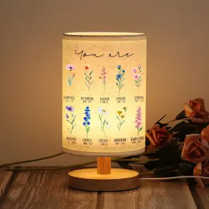 Christian Gifts for Women, Christian Table Lamp with Flowers, Birthday Gifts for Women, Inspirational, Religious Gifts for Sister, Friend, Daughter, Mom