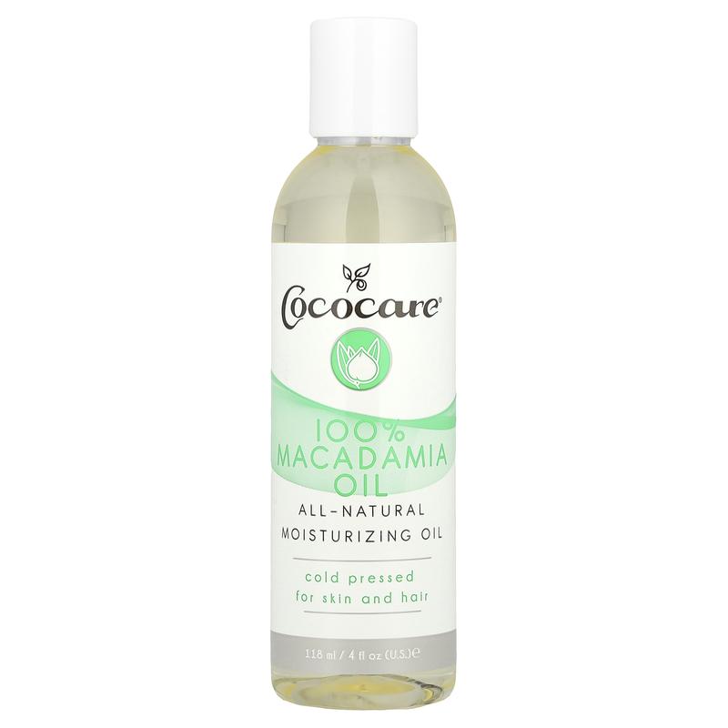 Cococare 100% Macadamia Oil, 4 fl oz (118 ml)