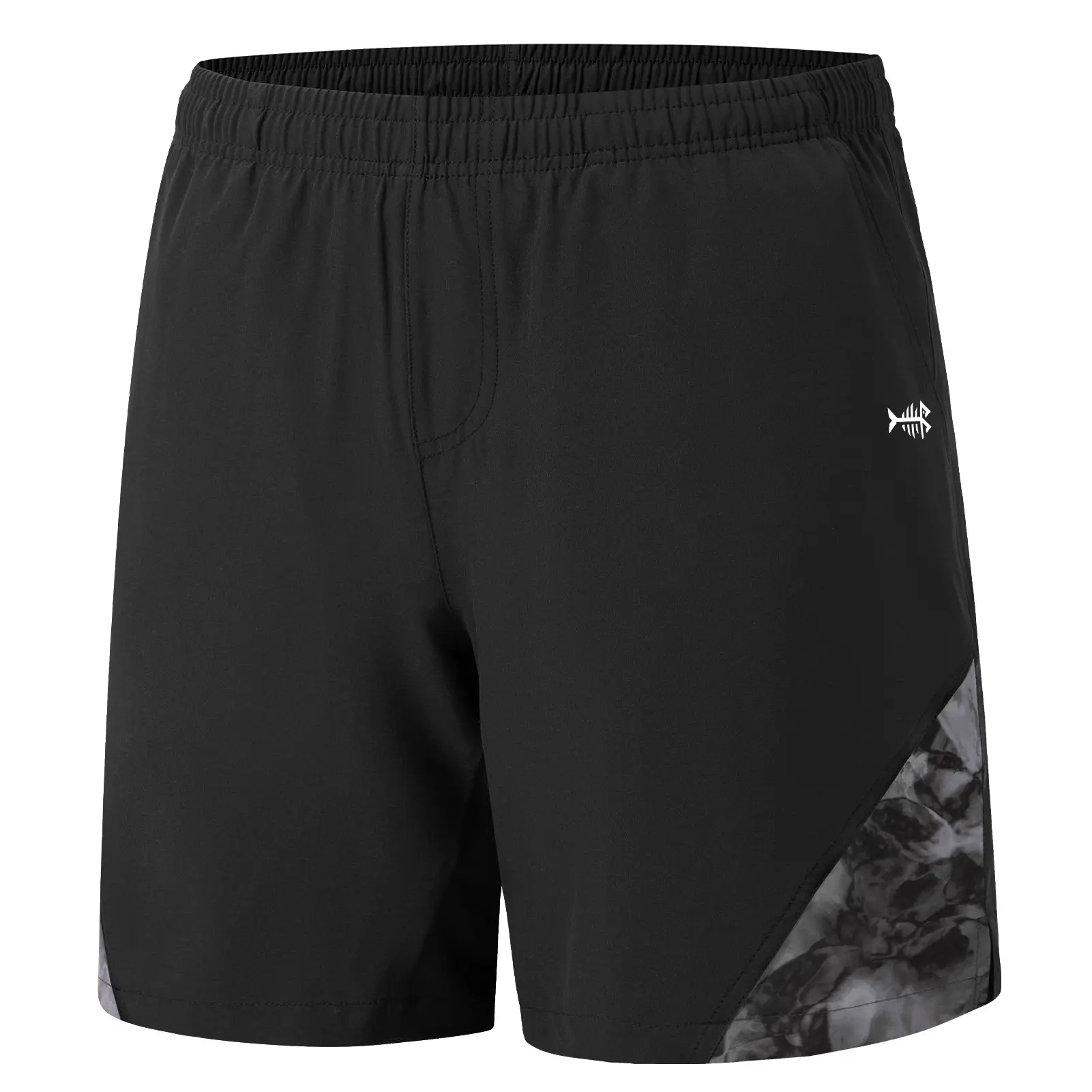 BASSDASH Men’s 7” Fishing Shorts UPF 50+ Lightweight Water Resistant Quick Dry for Hiking with Zipper Pocket FP06M