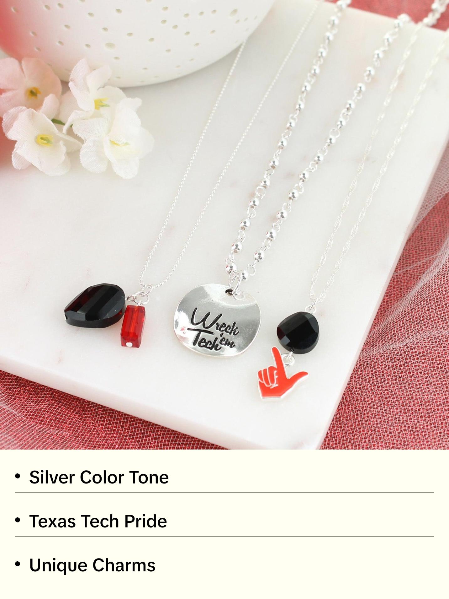 Texas Tech Trio Necklace Set