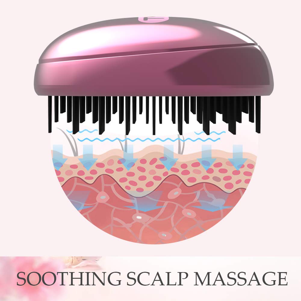 TYMO Detangling Brush - Three-Tiered Design for Knots & Tangles, Soothing Scalp Massager - Haircare