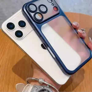 Luxury Electroplated PC iPhone Case | Matte Translucent Slim Fit Ultrathin | Fits iPhone 12 13 14 15 16 17 Pro Max Plus Air Case Minimalist Protection