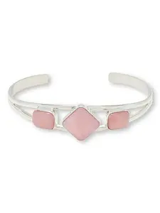 Mine Finds by Jay King Sterling Silver Peruvian Pink Opal Cuff Bracelet