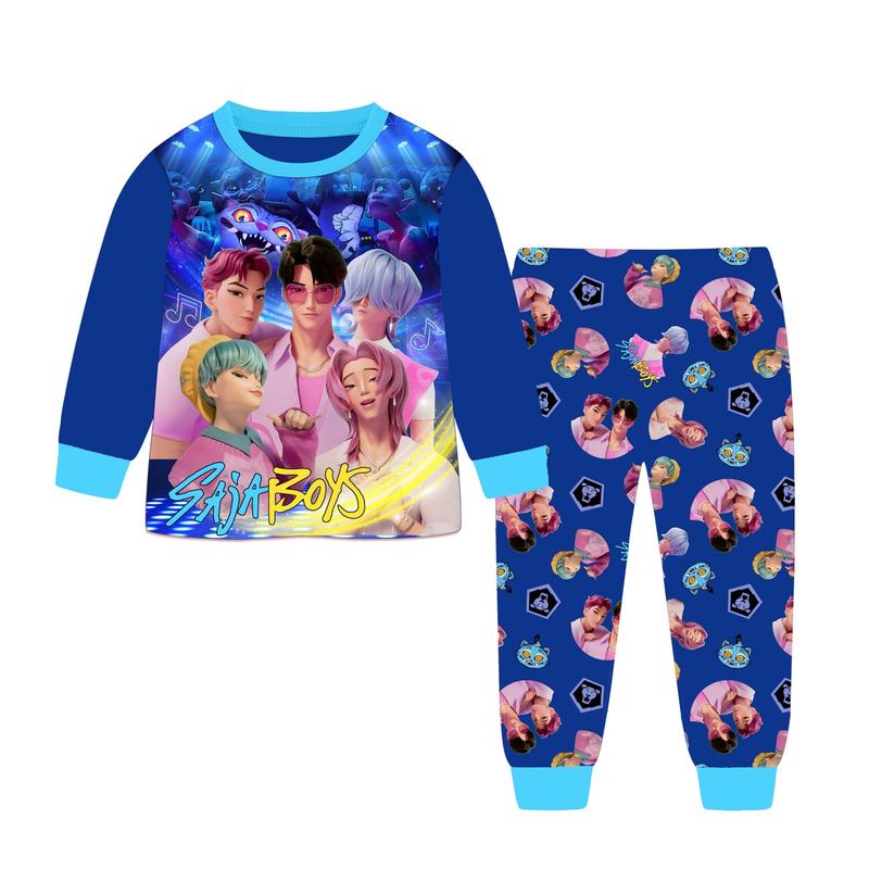 K-POP Demon Hunters Saja Boys Pyjamas Set GIRLS Jinu Abby Mystery Romance Baby HUNTR/X Fans Kids PS4 music party Cartoon tiger Merch Pajamas 3D Anime movie Print pjs Child Christmas Gift Teen fancy Nightwear Party sweatshirt Top Youtuber nighty homewear