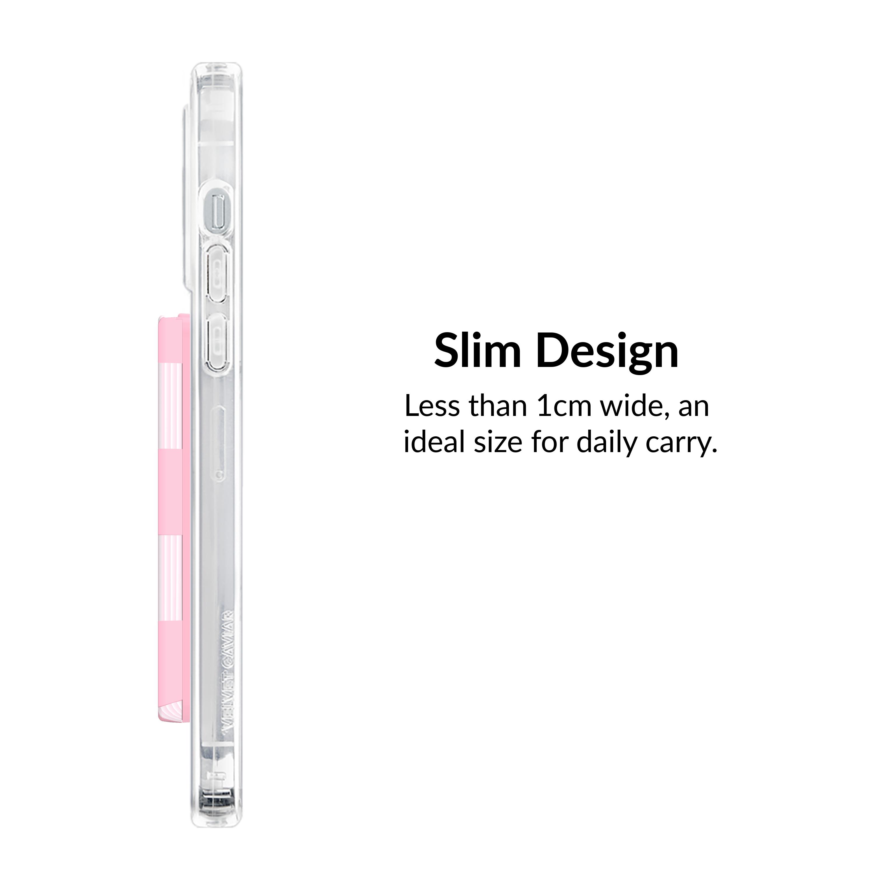 Velvet Caviar Pink Vibe Checkered Magsafe Wallet - Stylish Magnetic Card Holder for iPhone with Secure & Slim Design