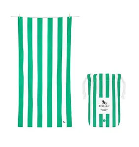 Dock & Bay Quick Dry Towel XL - Cancun Green Stripe
