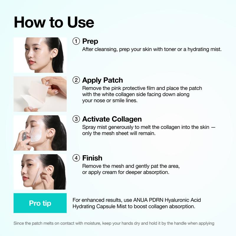 [Anua Official Shop] PDRN Collagen Glow Facial Serum Spray 30ml, 100ml l Facial Mist, PDRN Hyaluronic Acid Capsule Mist, Hydrating, Glass skin, Glow Makeup, Collagen, Korean Skincare, Cakey Makeup