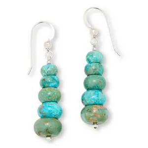 Mine Finds by Jay King Spruce Mountain Turquoise Sterling Silver Earrings