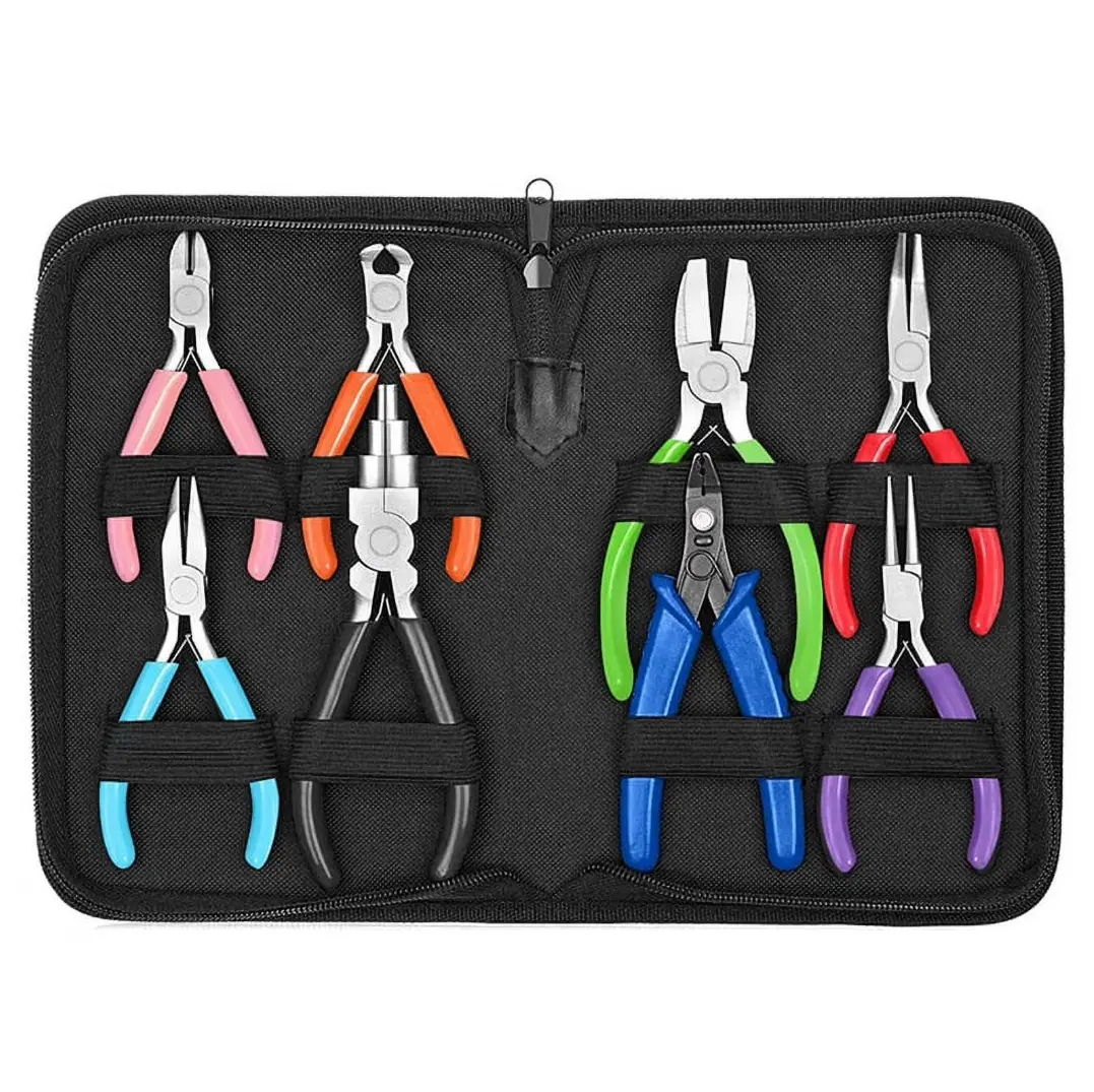 8pcs Jewelry Making Pliers Tools, Jewelry Making Pliers Tools, Micro Jewelry Pliers Set Jewelry Making Kit for Jewelry Repair, Wire Wrapping, Crafts, Jewelry Making Supplies