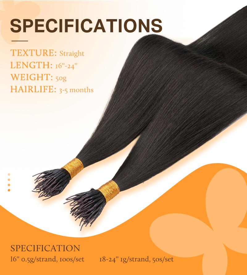 Doores Softbond Hair Extensions 16-24inch 50g Real Human Hair Invisible Women Natural for Daily Use