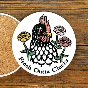 Vibrant Chicken Coaster