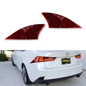 2PCS Red Rear Bumper Reflector Lens Assy For Lexus IS IS250 IS300 IS350,Replace OEM 8192053050 8191053051 8191053050, OEM 81920-53051 81920-53050, 81910-53051 81910-53050, 8192053051