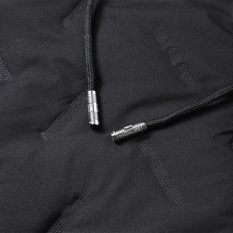 2026 New Hooded Cotton Jacket Men's Winter Fleece Lined Warm Coat Ultrasonic Cotton Toothbrush Design
