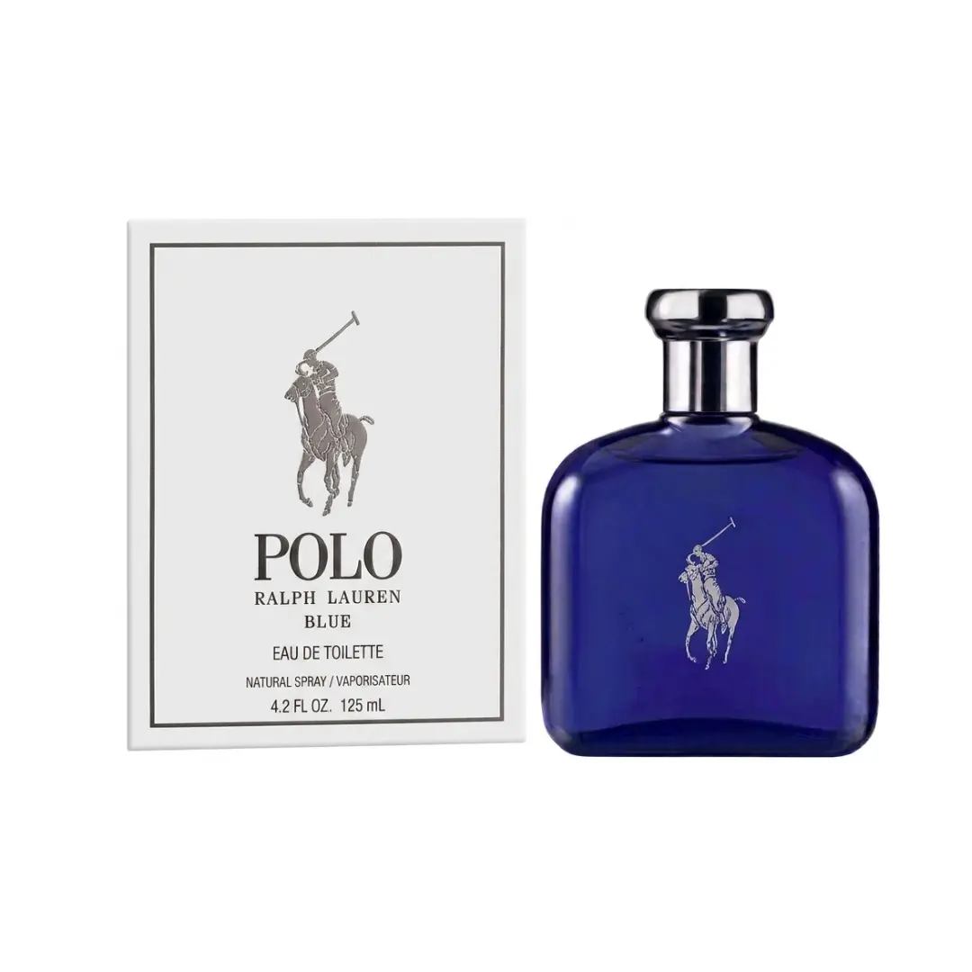 Men's Polo Ralph Lauren Blue Eau de Toilette Tester, 4.2oz Naturally Derived Fresh Aquatic Woody Long-Lasting Designer Fragrance