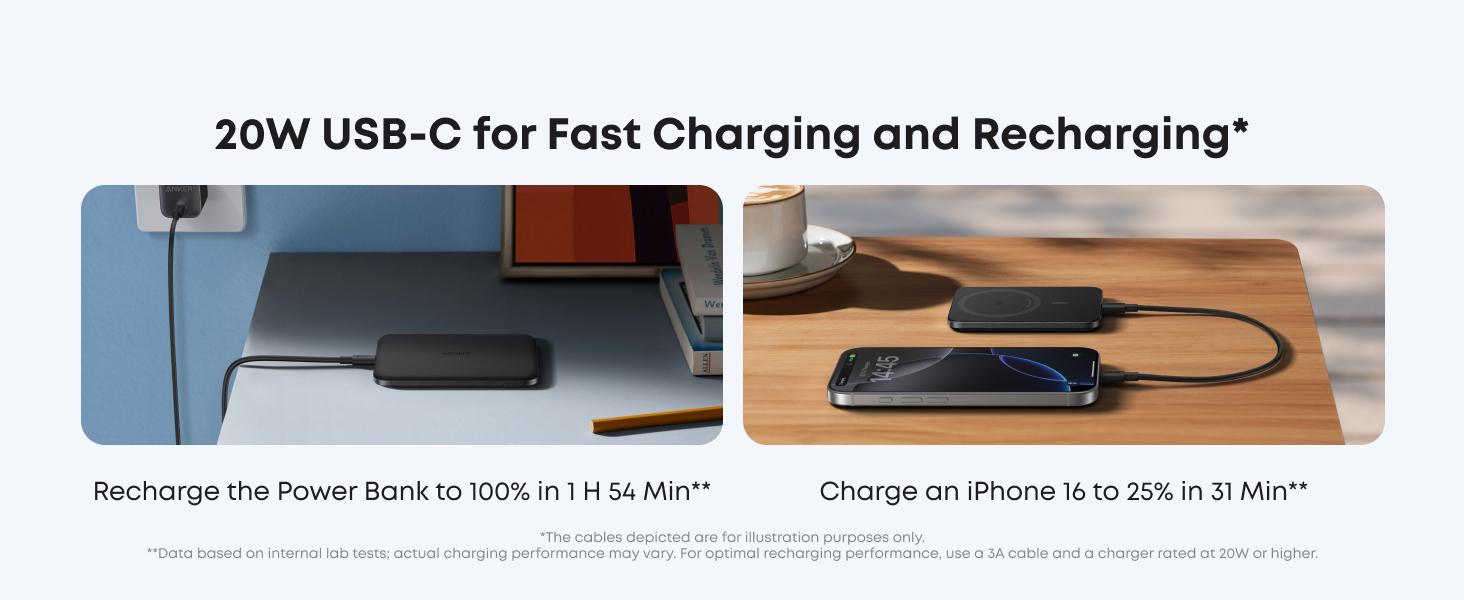 [Live Only]Anker Nano Power Bank, Ultra-Slim 5,000mAh Magnetic Battery Pack, Qi2 Certified 15W Max Ultra-Fast MagSafe-Compatible Portable Charger, Ergonomic Design, For iPhone 16/15/14/13/12 Series Only