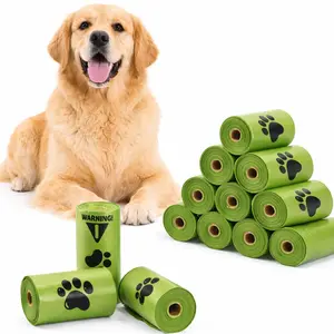 Dog Waste Bags Leak-Proof Extra Thick Green Eco Friendly Pet Waste Bags for Dog Walking Strong Odor Lock Dog Poop Bags for All Dogs Disposable Biodegradable Poop Bags for Puppies  Large Breeds