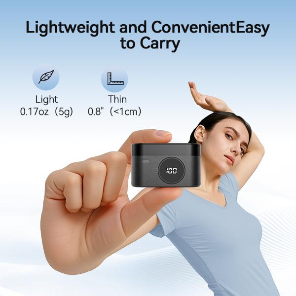 Holiday Haul Wireless Lavalier Mic with AI Denoising & One-Click ，support for iPhone  Android with charging case audio smartphone audio smartphone,For content creators