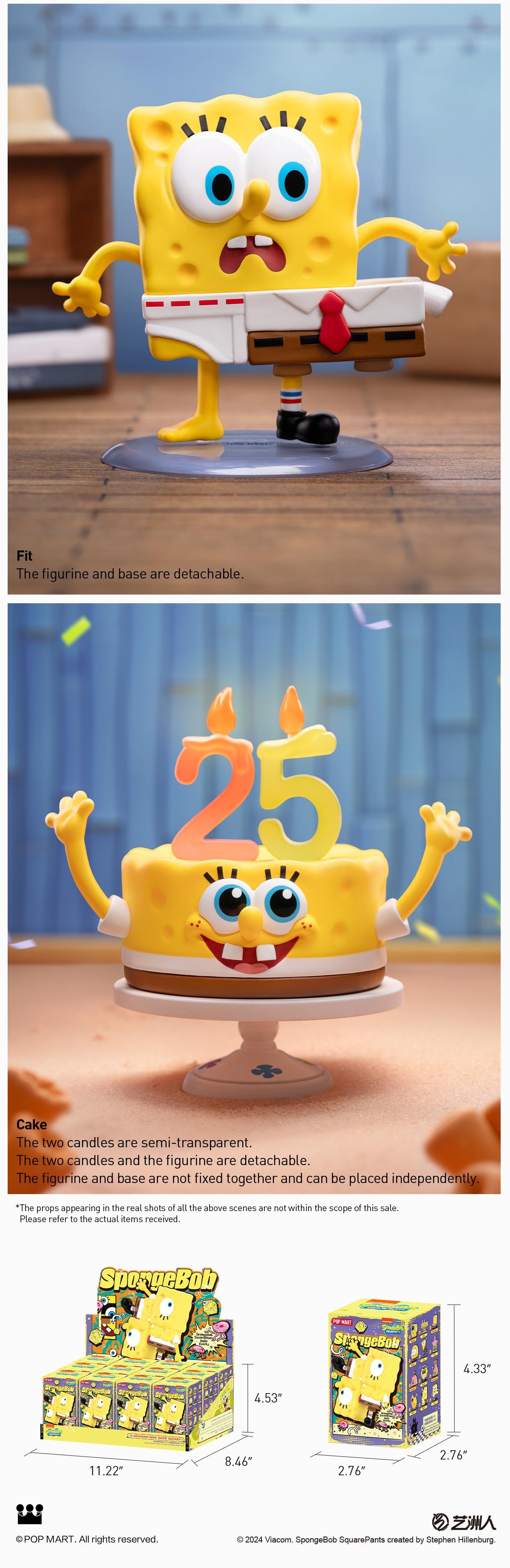 POP MART SpongeBob SquarePants Daily Quirks Series Figures, Blind Box, Mystery Box