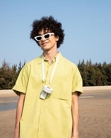 JISULIFE Portable Mini Fan 5000mAh, 150° Foldable USB Fan with 5 Speeds, 3-in-1 Handheld/Desk/Neck Strong Wind Fan, Lightweight Cooling for Travel & Concerts, Perfect Gift for Family & Friends