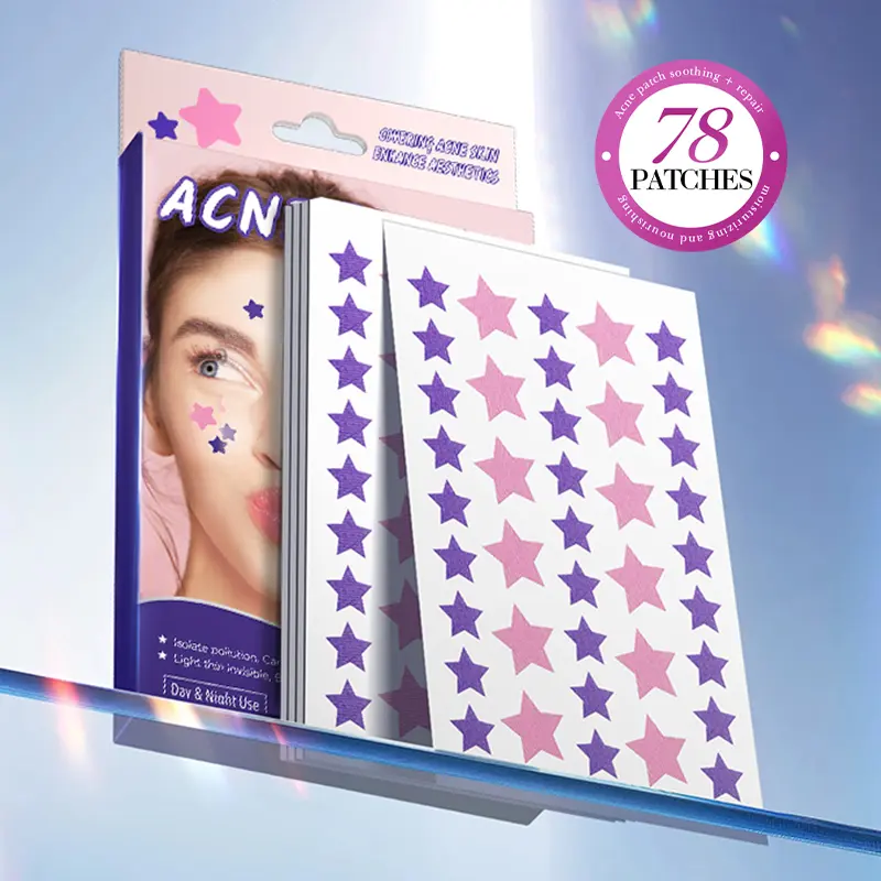 【156PCS】Star Shaped Hydrocolloid Acne Patch,Suitable for All Skin Types,Waterproof Acne Cover Patches, Repair and cover acne blemishes,Blemish Patches,Alcohol-Free Sensitive