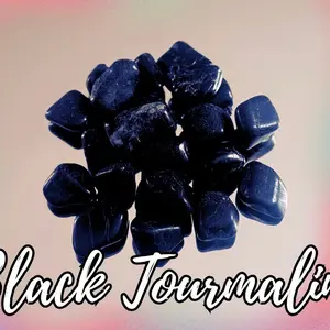 Natural Black Tourmaline Crystal – Protection • Grounding • Energy Shield