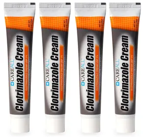 CareAll Clotrimazole Antifungal Cream 1% USP 1.0 oz. (4 Pack), Cures Most Athlete’s Foot, Jock Itch and Ringworm, Compare to The Leading Brand.