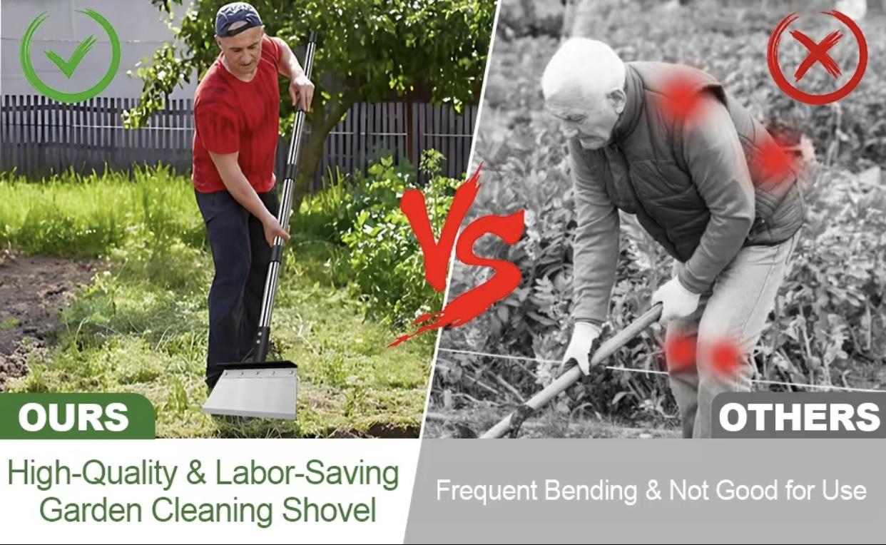 【Free Shipping 】Multifunctional Cleaning Shovel, Stainless Steel Universal OutdoorGarden Cleaning Shovel, Weeding, Heavy Duty Flat Shovel, Planting, Landscaping