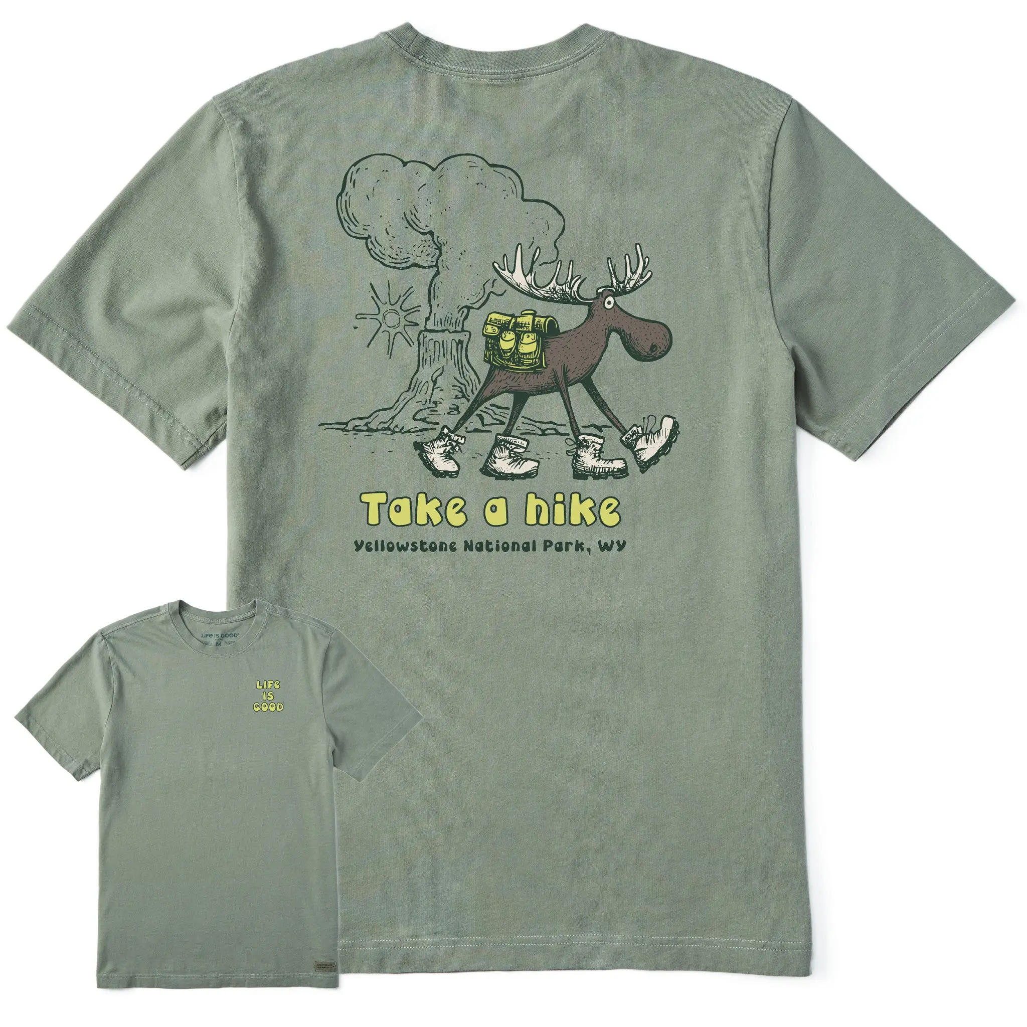 Men's Take a Hike Yellowstone Short Sleeve Tee Men's Take a Hike Yellowstone Short Sleeve Tee