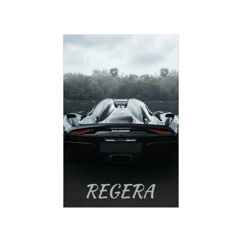 Koenigsegg Regera Premium Matte Vertical Poster, Black, Koenigsegg, Hypercar, Race car, Regera, Jesko, Car, Christian Von,