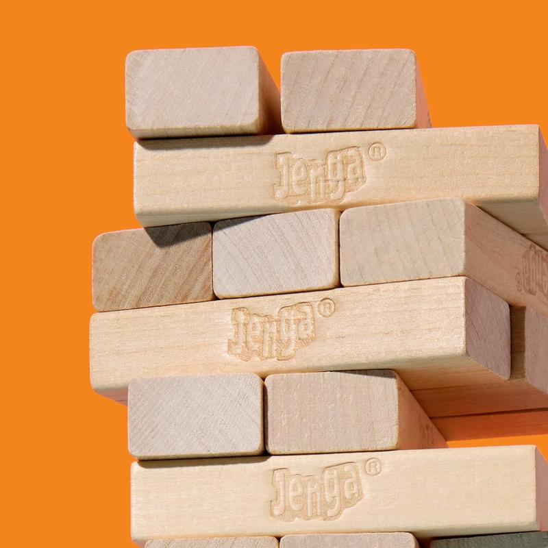 Jenga Game| Digital Die for 6 More Ways to Play| Original Wood Block Game| Stacking Tower| 1+ Players| Party Games