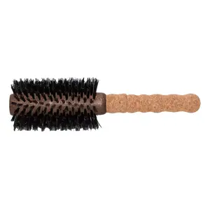 Ibiza Hair Brush -  Boar Bristle Round Hair Brush for Coarse Hair - Salon Quality - Heat Resistant 65mm Brush