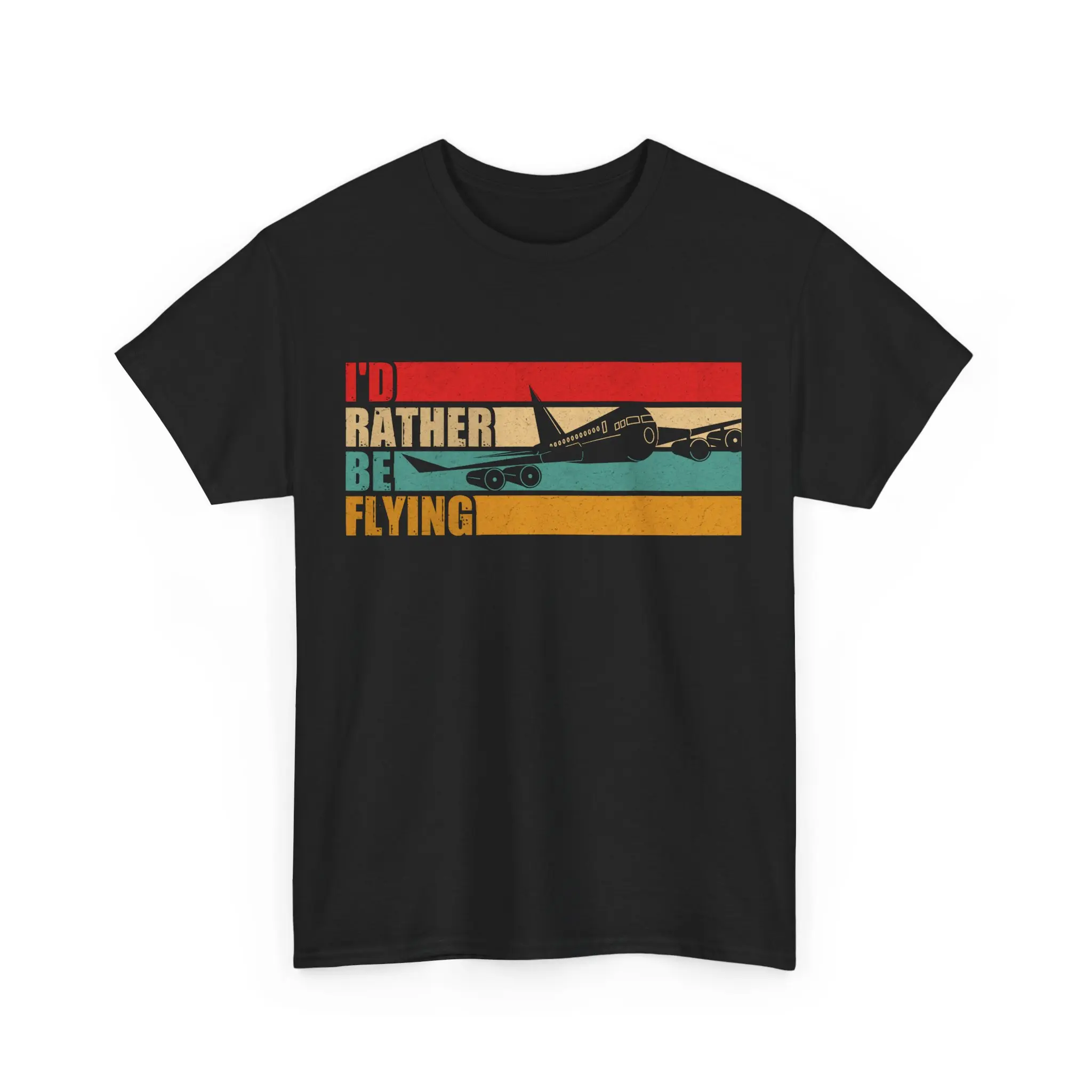 Airplanes I'd Rather Be Flying Fly Lovers Pilot T-shirt, Airplane Fans Women Men Christmas Gifts Aviation Lovers T-shirt