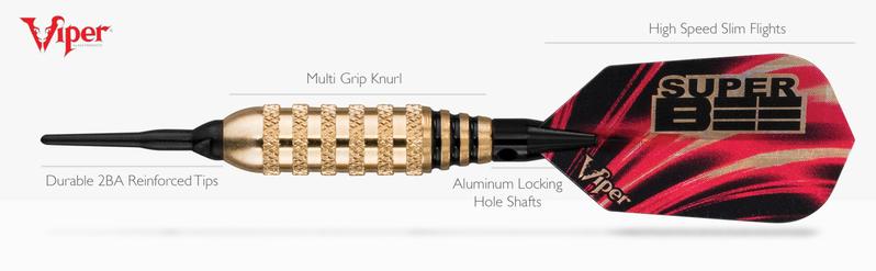 Viper Super Bee Darts Black Soft Tip Darts 16 Grams