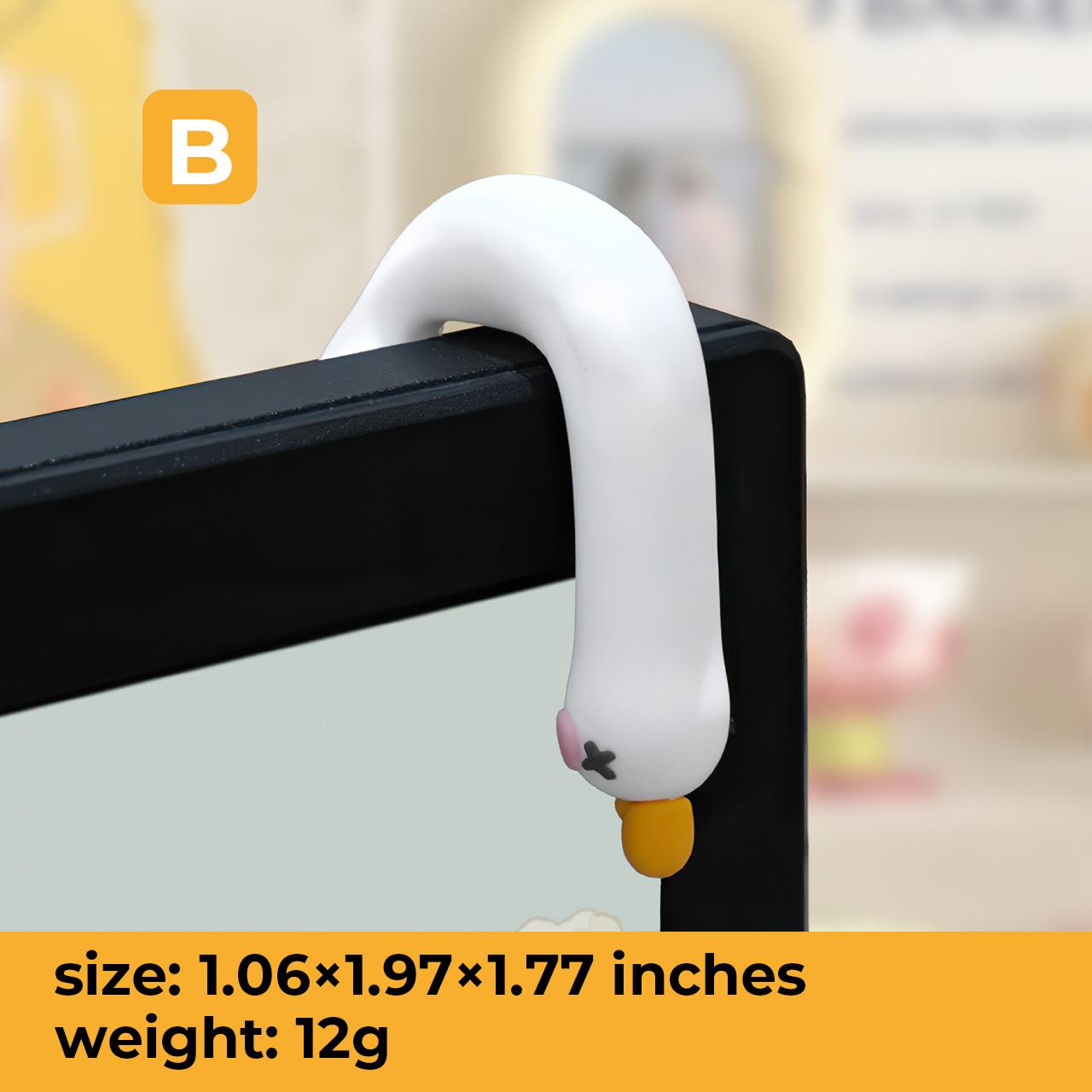 MUNBYN So Tired Lazy Duck Mini Desk Accessories 2026 New Desk Ornaments Work Partner 3pcs/set Perfect Desktop Decorations for Computer Screens, Office, and Home Decor Black Friday Christmas Gifts