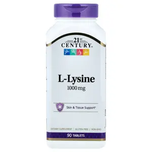 21st Century L-Lysine, 1,000 mg, 90 Tablets