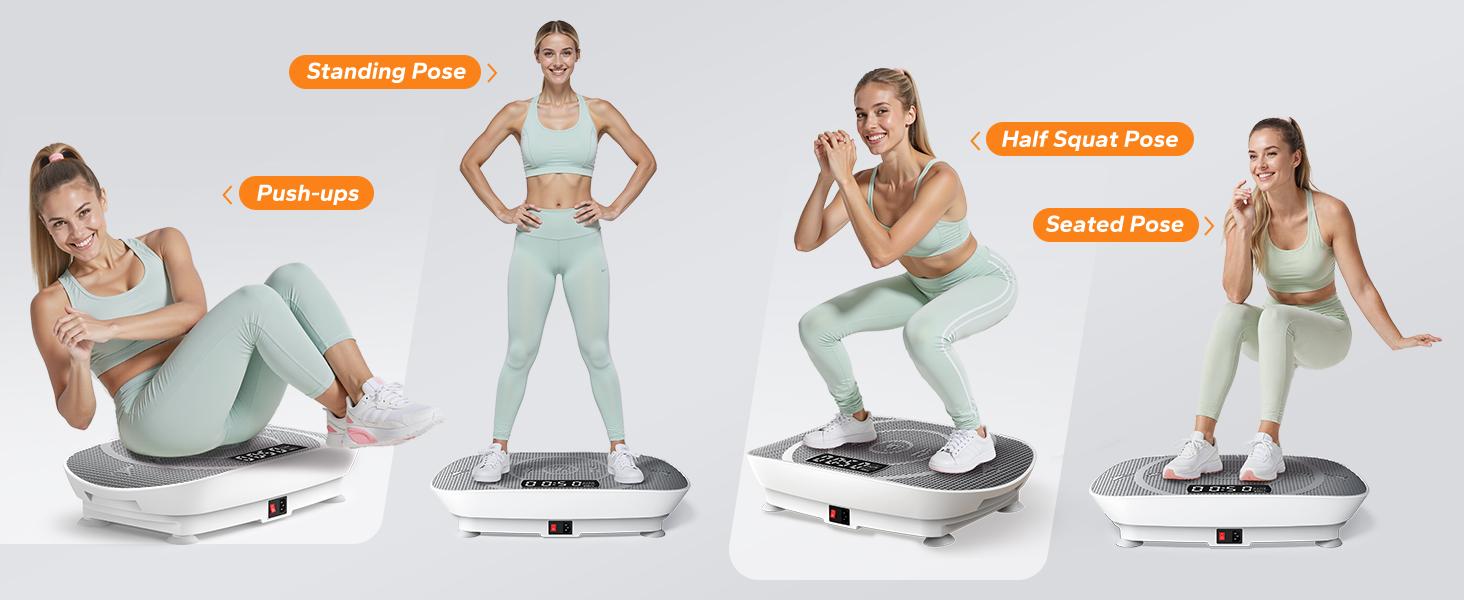 【Live Link only】Merach Slim Vibration Plate Exercise Machine with Lymphatic Drainage for Full Body Workout and Fitness Equipment for Women