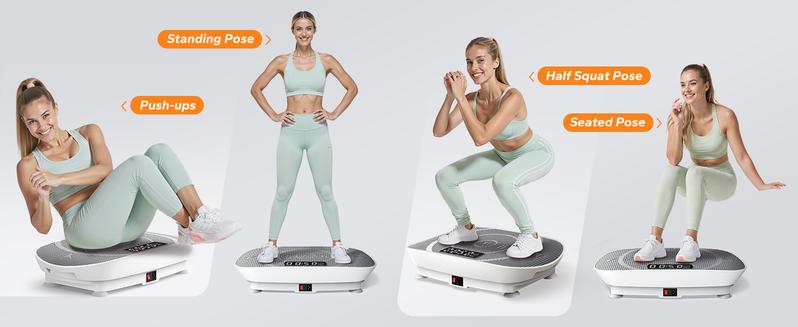 【Live Link only】Merach Slim Vibration Plate Exercise Machine with Lymphatic Drainage for Full Body Workout and Fitness Equipment for Women