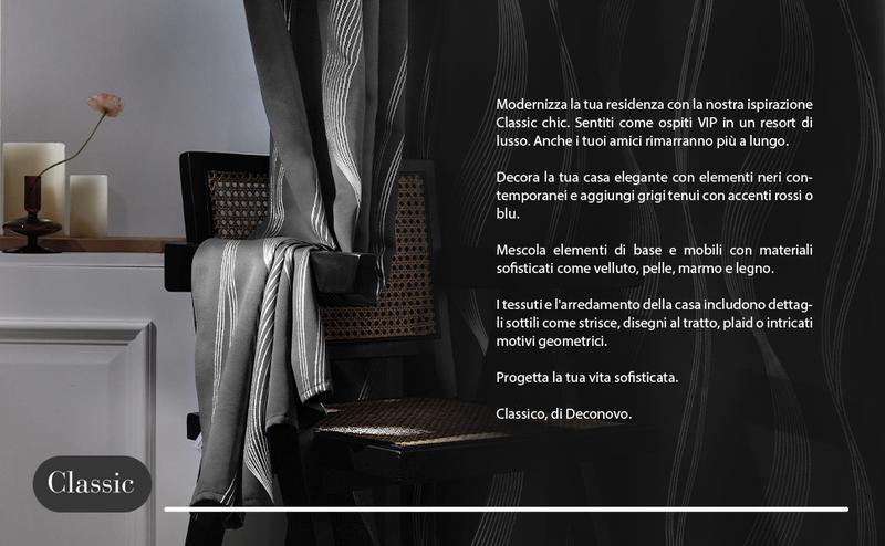 Blackout Curtains 2 panels, Deconovo Room Darkening Silver Foil Print Wave Stripe Thermal Insulated Window Curtains for Living Room curtain