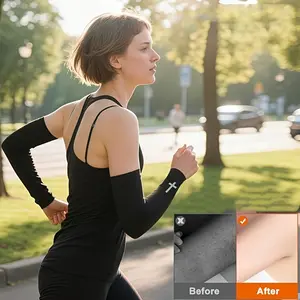 1 Pairs Faith Cross Arm Sleeve Religious Christian Compression Arm Cover Sleeve for Football