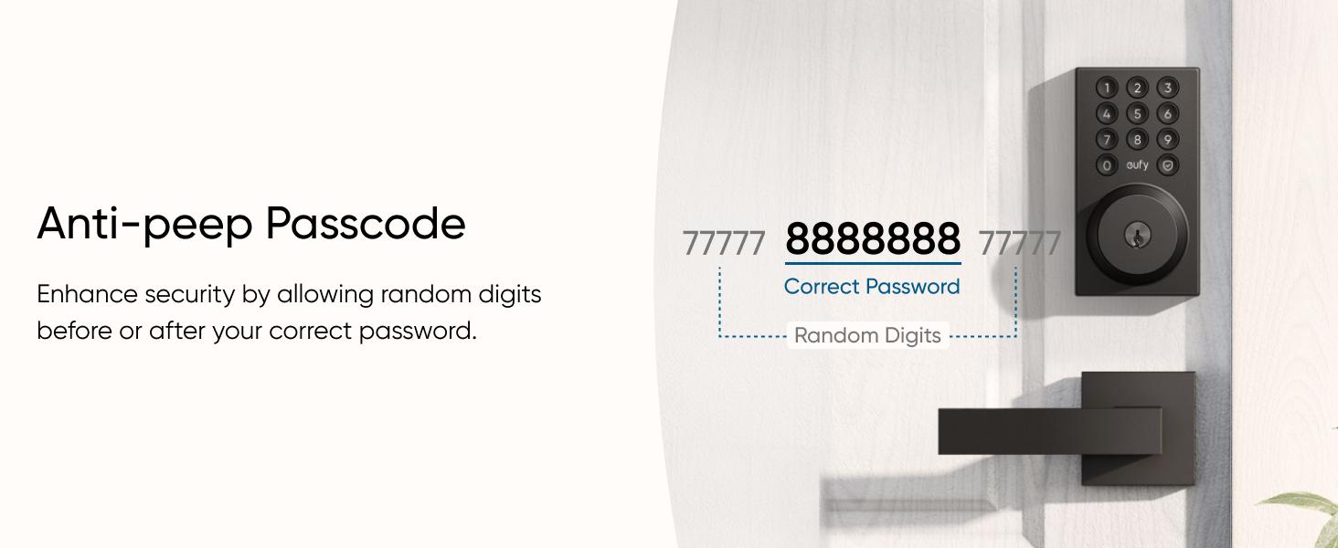 eufy Security Smart Lock C30, Keyless Entry, Built-in WiFi Deadbolt for Front Door, No Bridge Required, Easy Installation, App Remote Control, Auto Lock｜Spingtok