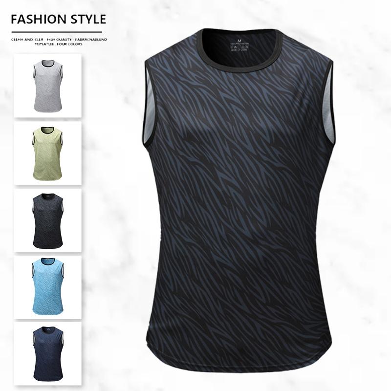 Men's Trendy Zebra Print Sleeveless Vest Quick-Dry Breathable Round Neck Design for Summer Cool Outfits Fitness Enthusiasts mens  shapewear  usa