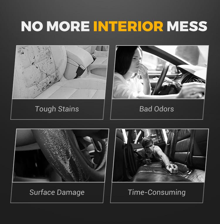 TORETORK Car Interior Cleaner, Cleans Interior Dirt and Eliminates Odors, Safe For All Car Interior Surfaces, Added UV Protection Spray，Best Gift For Christmas.