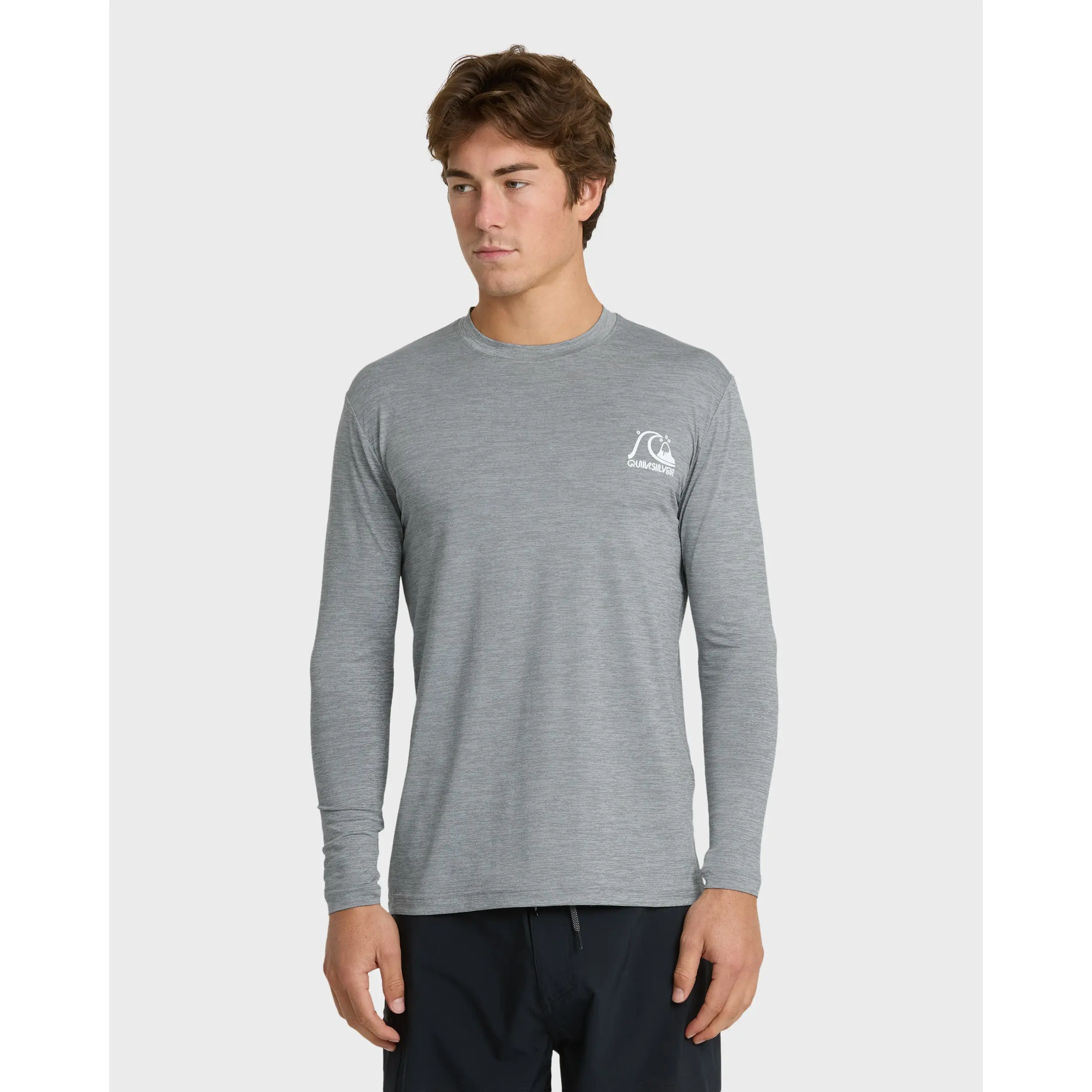 Quiksilver | DNA Logo Surf Long Sleeve Surf Tee | Signature Logo Lightweight | Surf & Swim & Active