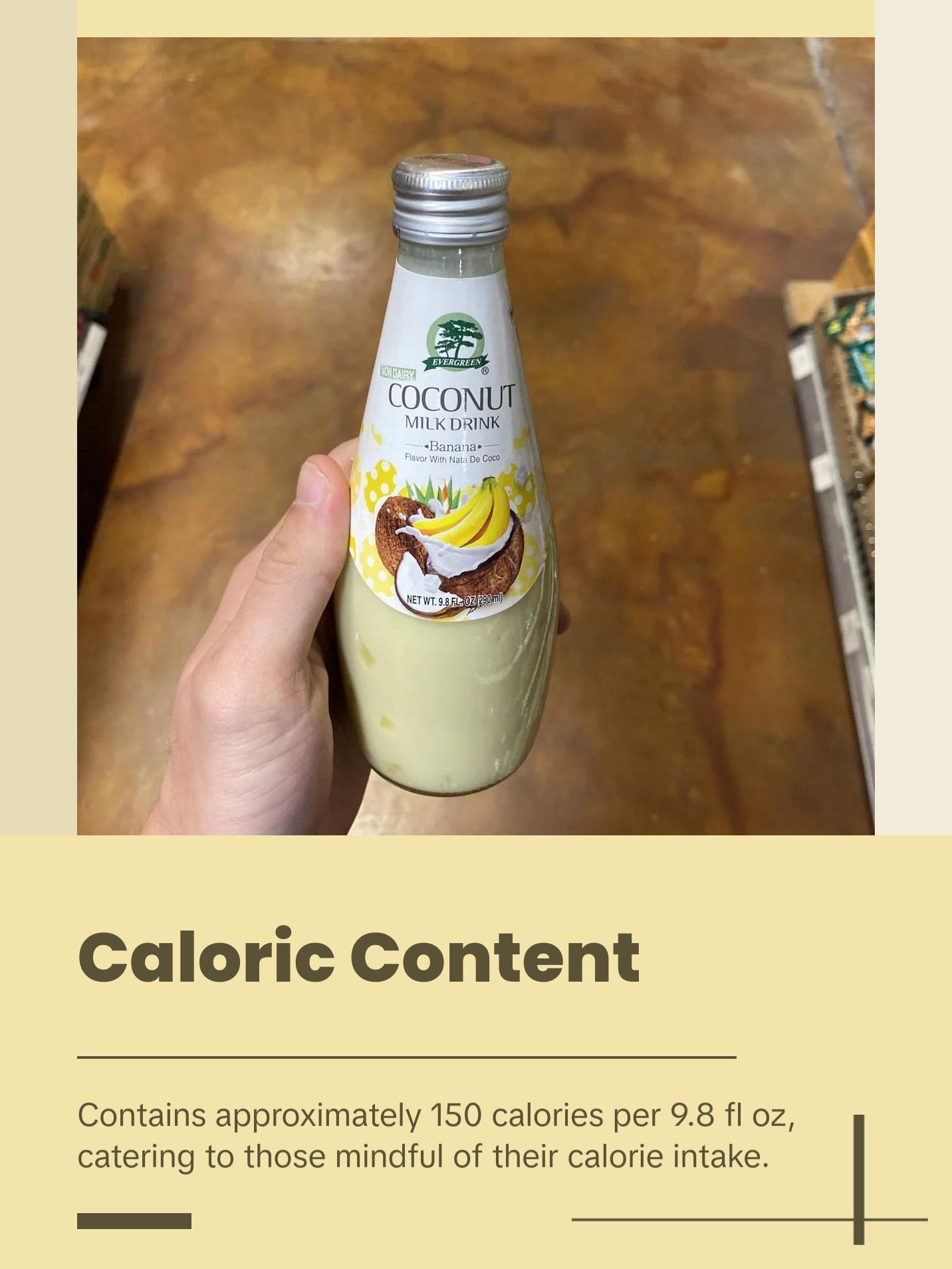 Evergreen Coconut Milk Drink Banana Flavor 9.8 oz