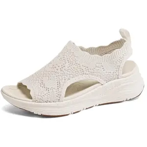 Womens Orthopedic Walking Sandals Arch Support Comfort Slip-On Sport Sandals Open-Toe Athletic Sandals for Plantar Fasciitis Summer Beach Casual