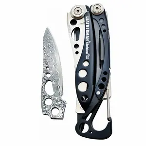 VG10 Damascus Blade compatible for LEATHERMAN Skeletool, EDC Upgrade Multi-tool