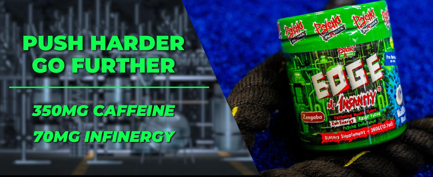 Psycho Pharma Edge of Insanity Pre-Workout (25 Servings) Fitness Supplement