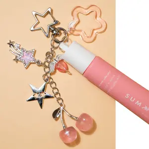 Lip Gloss Holder Keychain Compatible with Summer Fridays 0.5oz Lip Balm | Leak-Proof Design|1:1 Precise Fit|Cute Bag Charm Accessory|Perfect Gift for Beauty Lovers & Trendsetters