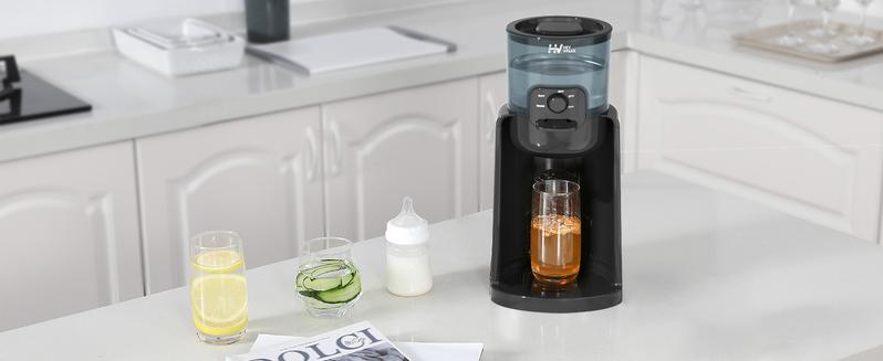 HEYVALUE Water Warmer,  Baby Bottle Warmer, Formula Maker with Night Light, 4 Temperature Control & 72H Keep Warm, Detachable Tank, Instantly Dispenses Warm Water, Feed Baby More Easier and Healthier, Mom's Best Choice