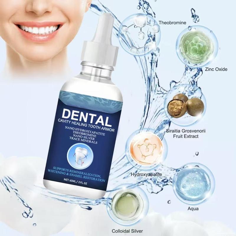 Oralhoe Daily Tooth Armor Liquid Drops with Nano Hydroxyapatite & Theobromine for Fresh Breath & Sensitive